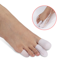 Protector de Dedos de Silicona para el Cuidado de los Pies, Protector de Dedos del Pie, Tubo de Gel Protector de Dedos, Cubierta de Dedos con Orificio de Respiración