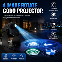 Projecteur LED GOBO, diapositives à motifs multiples modifiables, logo personnalisé, projection publicitaire, intérieur/extérieur, étanche