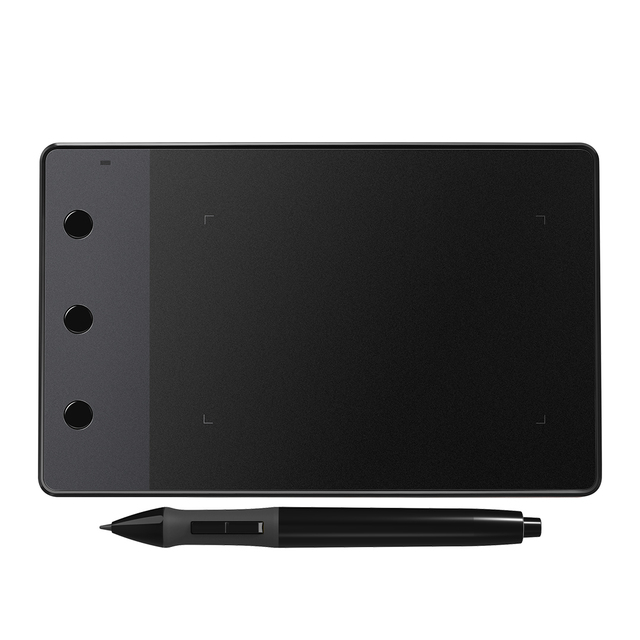H420 Black Active Electromagnetic Resonance Graphic Drawing Tablet for Computer with Digital Pen