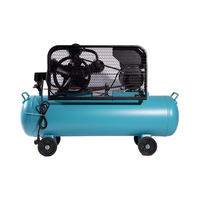 Portable 220V 70L 2.2KW 1020 tr/min réservoir de gaz compresseur d'air Piston lubrification moteur à courant alternatif refroidi à l'air pour une utilisation dans les mines industrielles