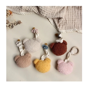 Lovely Bear <strong>Shaped</strong> Silicon Pacifier Pendant BPA Free 0-12 Months Baby Handmade Chain Clip <strong>Nipple</strong> Holder Crib Accessories - Product Image 1