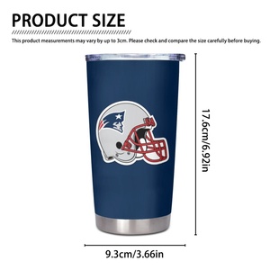 Gobelet <span class=keywords><strong>isotherme</strong></span> en acier inoxydable personnalisé des Patriots de la Nouvelle-Angleterre, tasse de voyage de haute qualité à double paroi, bouteille <span class=keywords><strong>isotherme</strong></span> pour le football, le café et le <span class=keywords><strong>thé</strong></span> - Product Image 3
