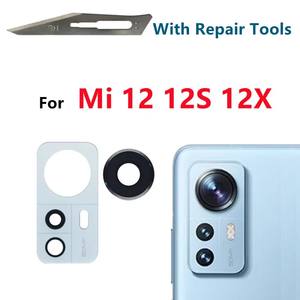 Nouveau pour <span class=keywords><strong>Xiaomi</strong></span> <span class=keywords><strong>Mi</strong></span> 12 12X 12S – Pièce de rechange pour objectif de caméra arrière en verre avec autocollant adhésif 2201123G 2201123C - Product Image 1