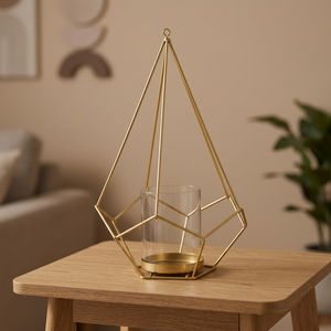 Portavelas de linterna de Metal geométrico nuevo estilo Venta caliente buena calidad diseño de moda soporte de luz de té - Product Image 5