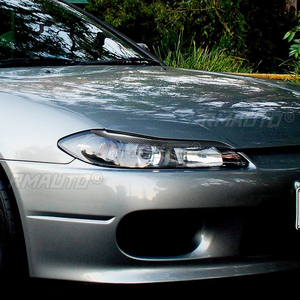 ฝาครอบไฟหน้าคาร์บอนไฟเบอร์แท้ 1 คู่ สำหรับ Nissan 200SX S15 ปี 1999 2000 2001 2002 อุปกรณ์ตกแต่งรถยนต์ - Product Image 5