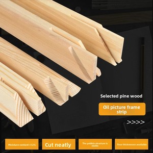 Custom Thickened Solid Wood Linen <strong>Frame</strong> <strong>for</strong> Large <strong>Canvas</strong> Paintings <strong>for</strong> Oil and Acrylic Tools and Materials - Product Image 2