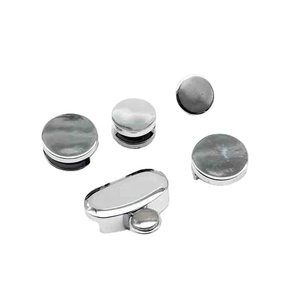 Support de <span class=keywords><strong>pince</strong></span> de miroir en verre <span class=keywords><strong>pince</strong></span> fixe <span class=keywords><strong>pince</strong></span> de miroir en alliage de <span class=keywords><strong>zinc</strong></span> accessoires de quincaillerie de meubles ronds - Product Image 6