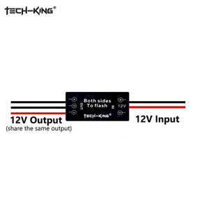 टेक किंग 12 वी दोनों ने फॉग लाइट की अगुवाई वाली ड्रिल स्ट्रिप्स कार मोटरसाइकिल के लिए बाएं/दाएं स्ट्रोब फ्लैश मॉड्यूल बॉक्स को टक्कर देने की कोशिश की - Product Image 3