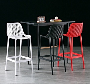 Hollow Restaurant Dining 76cm High <strong>bar</strong> <strong>Stools</strong> Outdoor Chair <strong>and</strong> <strong>Table</strong> Plastic Chair Cafe <strong>Bar</strong> pp Plastic <strong>bar</strong> <strong>Stool</strong> High Chair - Product Image 3