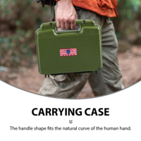 Étui à munitions Kinghardcase à double protection, capacité de 390 munitions, 9 mm, étui rigide étanche pour 357SIG