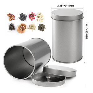 Boîte en <span class=keywords><strong>métal</strong></span> <span class=keywords><strong>ronde</strong></span> avec couvercle, qualité alimentaire, pour thé, café, bonbons, emballage personnalisé, conteneur de rangement imprimé - Product Image 1