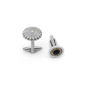 高級カスタムロゴメンズスーツシャツカフリンクスゴールドブラックシルバーメタルスタッズボタンカフスリンクセット結婚記念日 - Product Image 2