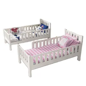 Kids Boys And Girls Double Beds Bedroom Furniture Set for Child Beds
