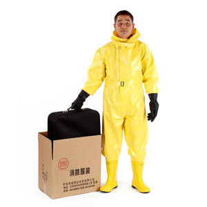 Heavy Duty Fully Enclosed Chemical Protective Suit Acid And Alkali Resistant With Respirator Pack For Petroleum And Chemical - Product Image 2
