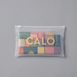 ถุงซิปล็อคพลาสติก LDPE แบบรีซีลได้ พิมพ์โลโก้ <span class=keywords><strong>CALO</strong></span> ตามสั่ง สีขาวขุ่น สำหรับใส่ของเล่นไม้  โรงงานขายส่ง รับผลิตแบบ OEM - Product Image 1