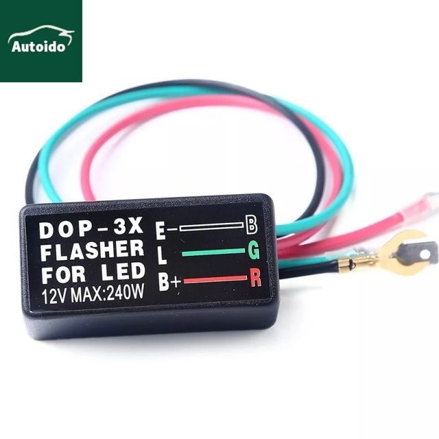 Relay DOP-3X 12V 3Pin Motorcycle Turn Signal LED Flasher Blinker Relay Kit Decode the Flash Warning Function of Lamp Failure
