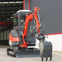 Мини-экскаватор гусеничный 1, 2, 3 тонны с двигателем Yanmar EURO5 EPA, насосом, коробкой передач, полной гидравлической системой и навесным оборудованием, в продаже