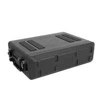 2U Étanche Rotomolded Flight Rack Case Moulé Amplificateur Case Pro-Audio PA DJ Road Travel Mount Case avec Mousse Personnalisée