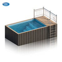 4M Großer Kinder-Swimmingpool für Draußen, Aufstellpool für den Garten, Familienspaß, Kinderspielbecken mit Sicherheitsdesign