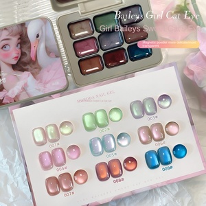 Nouveau Gel UV pour Ongles Série Baileys Sweet 2026 pour Filles, Vert Solide avec Effet Œil de Chat Bronze <span class=keywords><strong>Double</strong></span> Face, Nail Art Lumineux - Product Image 2