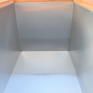 Bañera Rectangular de Cedro Rojo Occidental para Agua Fría con Revestimiento Interior de Acero Inoxidable, Bañera de Inmersión Fría para Terapia de Baño de Hielo - Product Image 4