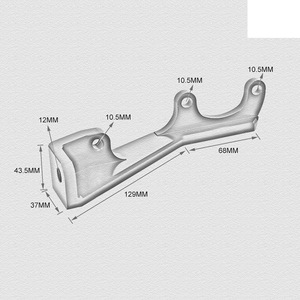 Support de cylindre d'embrayage en alliage d'aluminium noir, pièce de rechange pour Subaru WrX Sti Impreza - Product Image 2