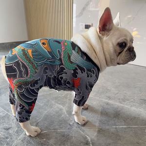 Abbigliamento <span class=keywords><strong>per</strong></span> animali domestici di alta gamma con stampa tatuaggio - Tuta traspirante a quattro zampe <span class=keywords><strong>per</strong></span> <span class=keywords><strong>cani</strong></span> con petto largo (S-2XL) - Product Image 4