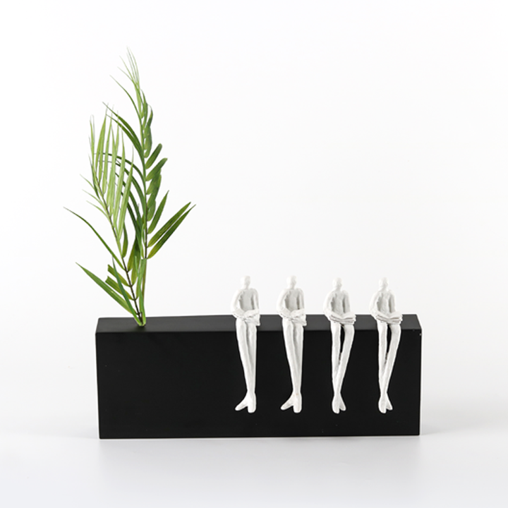 Best Selling Custom Art 5 People Reading Books Ornament Resin Desktop