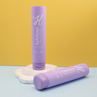Emballage cosmétique personnalisé en tubes souples en plastique PE à rabat, 100 ml, 200 ml, pour crème pour les mains, nettoyant pour le visage, lotion