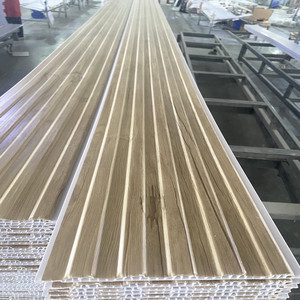 Thiết kế bằng gỗ nội thất rãnh Panels uPVC Trần Bảng điều khiển và tường Bảng điều khiển Hội Đồng Quản Trị - Product Image 2