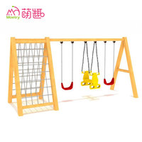 Ensemble de balançoire en bois Moetry pour enfants, siège de balançoire nid, Montessori, école maternelle, jardin d'enfants, aire de jeux naturelle, extérieur, cour