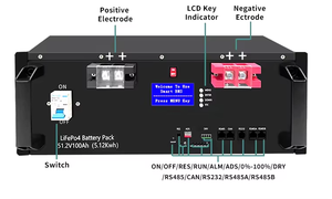 5kWh 51.2V Large Lithium Iron Phosphate <b>Battery</b> Rack-Mounted Hybrid Grid BMS IP54 AC 100Ah 200Ah 300Ah Solar Hybrid - Product Image 4