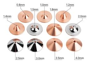 Cabezal de corte con boquilla láser, doble capa cromada individual, <span class=keywords><strong>calibre</strong></span> D28, 0,8 a 6,0mm, para corte de fibra - Product Image 5