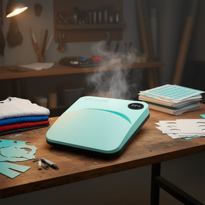 Vevor 9x9 Inch Heat Press Machine Flatbed Manual For T-shirts Garment Printing Mint <b>Green</b> - Product Image 2