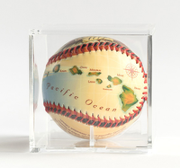 8CM Acryl Baseball Box verwandte Display Cube Tennis transparente Hülle für Ball Souvenir Aufbewahrung boxen Halter UV-Schutz