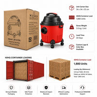 Penyedot Debu Basah Kering 20L Tanpa Kantong, Vacuum Cleaner Canister dengan Filter HEPA 17000Pa, Pembersih Portabel untuk Rumah Tangga, Mobil, dan Luar Ruangan