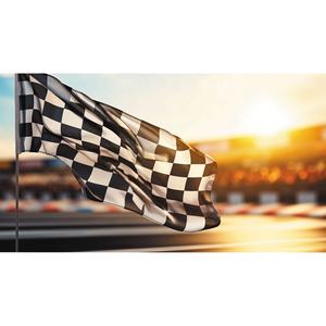 <span class=keywords><strong>Drapeau</strong></span> à carreaux de course <span class=keywords><strong>noir</strong></span> et blanc 3x5 pieds Polyester pour les courses et les événements sportifs - Product Image 4