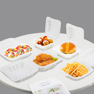 Nhà máy mfpp Takeaway hộp đựng thực phẩm phân hủy sinh học lò vi sóng an toàn nhựa vỏ sò đưa ra để đi hộp - Product Image 3