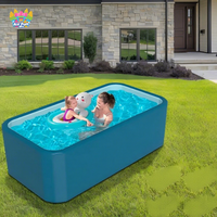 Piscine gonflable ronde OEM Drop Stitch pour jardin, intérieur et extérieur, 5 tailles, CE EN ISO, couleur et logo personnalisés