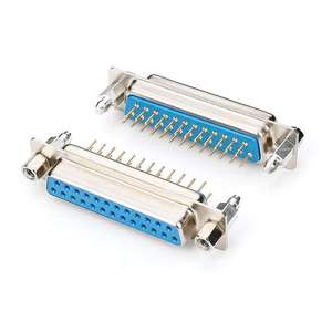 ขั้วต่อ D-SUB 25 พิน DB25 ตัวเมีย คุณภาพสูง แบบ 180 องศา สำหรับ PCB ชนิด V/T พร้อม 4-40 #   ถั่ว - Product Image 3