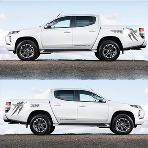 1 Par de Pegatinas Decorativas Todoterreno 4x4 para Camioneta Mitsubishi TRITON, Pegatinas de Vinilo - Product Image 5