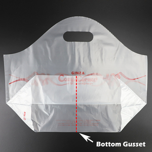 Bolsas de plástico para tienda de té de la leche para restaurante de servicio pesado personalizadas, bolsas para llevar Togo - Product Image 3