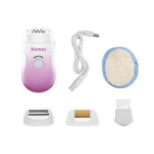Épilateur électrique LCD, utilisation sèche et humide, portable, <span class=keywords><strong>Kemei</strong></span> KM-908B, pour femmes, recharge USB, sans fil, 3 en 1, épilation - Product Image 4