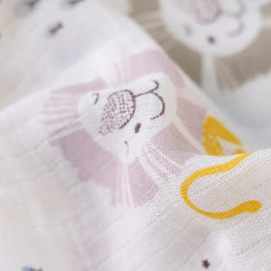 Manta Envolvente <span class=keywords><strong>de</strong></span> Algodón Puro <span class=keywords><strong>de</strong></span> Doble Capa con Dibujos Animados para Recién Nacidos, Popular en Instagram, para Todas las Estaciones - Product Image 2