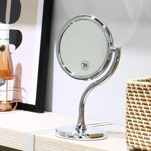 Round Double Sided High Definition Beauty <b>Mirror</b> Rotatable Design For Makeup Table Desktop <b>Vanity</b> <b>Mirror</b> - Product Image 4