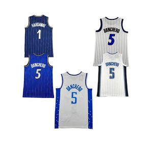 Venta al por Mayor de Camisetas de Baloncesto Americanas Cosidas 2026, Camiseta de Baloncesto con Números 5 Banchero, 1 Hardaway, 22 Wagner - Product Image 4