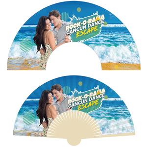 Abanico Plegable de Bambú Pintado con Logotipo Personalizado, Recuerdo Cultural para Bodas, Fiestas y Festivales, Abanico de Mano Promocional de Verano - Product Image 4