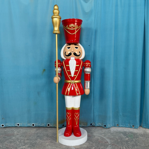 Estatua <span class=keywords><strong>de</strong></span> <span class=keywords><strong>Cascanueces</strong></span> <span class=keywords><strong>de</strong></span> Fibra <span class=keywords><strong>de</strong></span> Vidrio Blanca a Tamaño Real, Modelo Ecológico Pintado a Mano, Personaje <span class=keywords><strong>de</strong></span> TV y Cine - Product Image 3