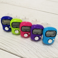 Compteur de Tasbih numérique LED en plastique avec écran tactile TFT, boucle réglable, direction Qibla, pour main et doigt, en forme d'anneau