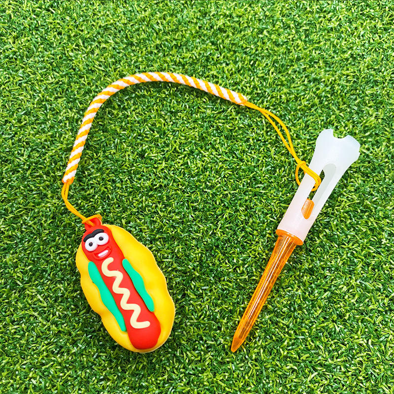 เสื้อยืดลายลูกบอลพร้อมจี้รูปไส้กรอก